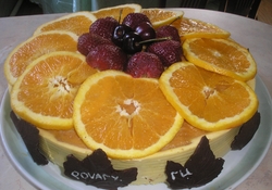 Рецепт: Апельсиново-клубничный рай