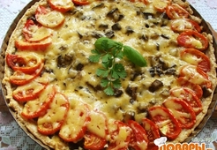 Пирог с  баклажанами