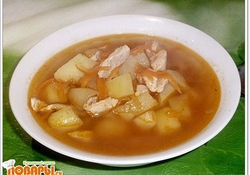 Рецепт: Суп картофельный со свининой