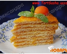 Рецепт: Абрикосово-лимонный торт