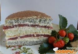 Рецепт: Маково-клубничный поцелуй