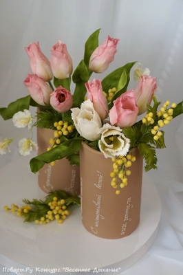 Фото «Торт "С приходом весны!"»