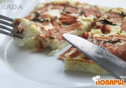 Рецепт: Омлет с ветчиной