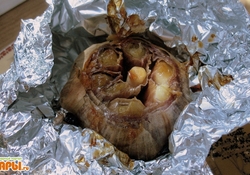 Рецепт: Печеный чеснок