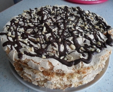 Рецепт: Торт "Сникерс"