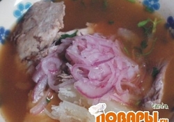 Рецепт: Энсэбольядо дэ альбакора (уха по-эквадорски из албакора)