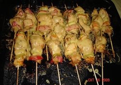 Рецепт: Куриные шашлычки