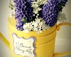 Торт "Винтажная Лейка с Сиренью"