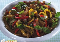 Рецепт: Макароны с овощами на гриле  