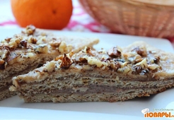 Медовый торт без сахара (постный)