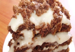 Рецепт: Мини-тортик шоколадный с постным кремом