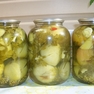 Зеленые томаты в маринаде с зеленью