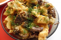 Шаг 7: После окончания варки, галушку и …