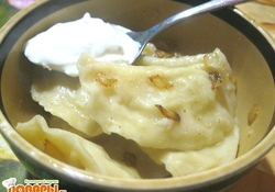 Рецепт: Вареники с картофелем