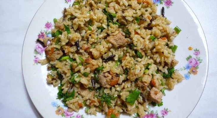 Плов с диким рисом