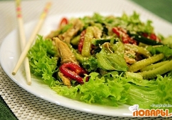 Рецепт: Салат с курицей  «Гонконг»