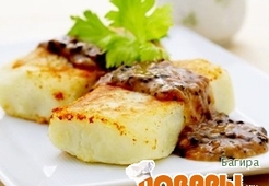 Картофельные зразы с грибами и луком