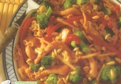 Жаркое из курицы с брокколи