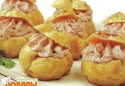 Булочки с ветчинным муссом