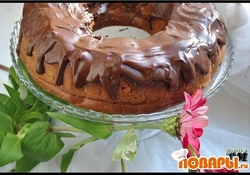 Рецепт: Шоколадный кекс с кислой капустой 