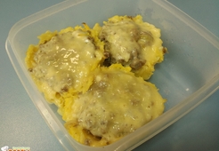 Корзинки из кабачка с начинкой (диета Дюкана)