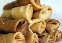 Рецепт: Блинчики с ливерной колбасой