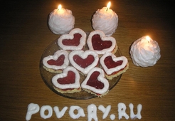 Пирожное "Валентинки"