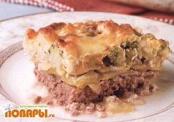 Рецепт: Запеканка мясная с овощами