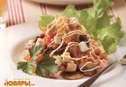 Салат с горбушей