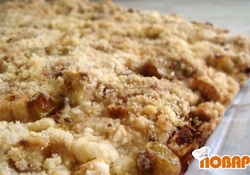 Рецепт: Яблочно-крыжовный пирог "Крошка"