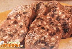 Шоколадная колбаска