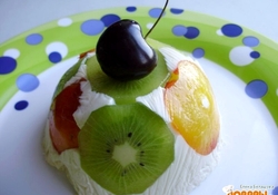 Рецепт: Творожное желе с фруктами