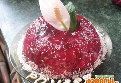 Тропический торт "Весенний цветок"