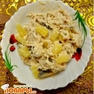 Салат куриный с ананасами (очень питательный)
