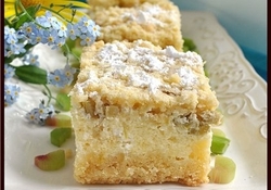 Рецепт: Творожно-ревеневый пирог