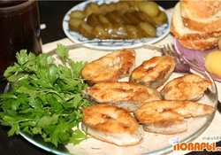 Рецепт: Жареная щука