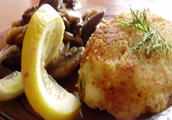 Рецепт: Картофельные «котлетки-пирожки» начиненные грибами