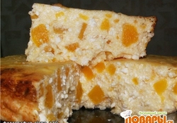 Рецепт: Творожная запеканка с тыквой