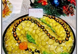 Рецепт: Оливье "Змея"