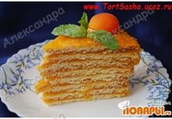 Абрикосово-лимонный торт