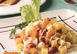 Рецепт: Салат с ветчиной