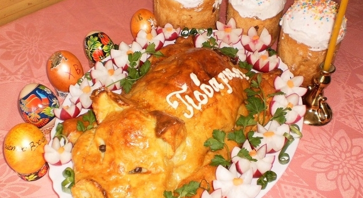 Мясной рулет "Пасхальный поросенок"