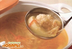 Рассольник с клецками