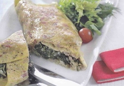 Рецепт: Омлет со шпинатом 