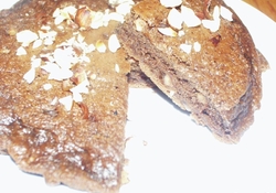 Рецепт: Шоколадные оладьи с лесными орехами (фундуком)