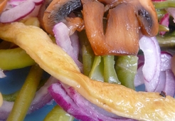 "Стручковая фасоль с грибами"