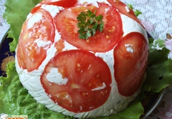 Шарлота с помидорами