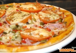 Рецепт: Пицца на тонком тесте