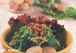 Рецепт: Салат грибной с орехами