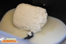 Шаг 2: Творог 200-300гр. процент можно любой, …